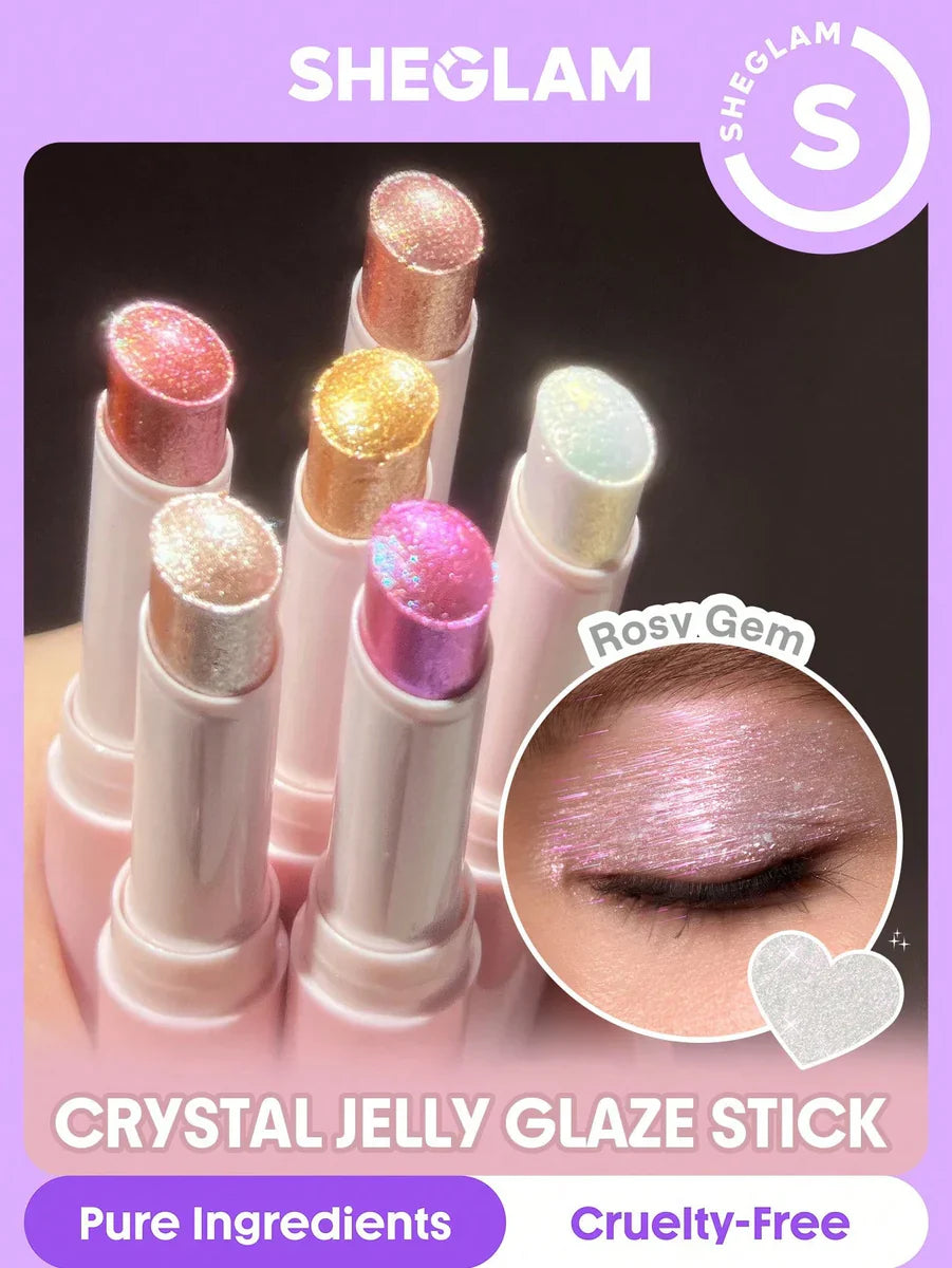 SHEGLAM Crystal Jelly Glaze Stick – Ultra-Shiny Hydrating Lip & Cheek Glow