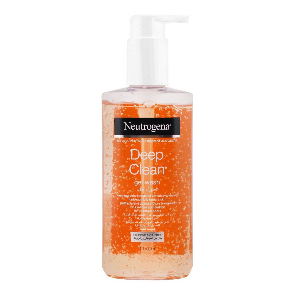 Neutrogena Deep Clean Gel Wash 200ml – Oil-Free Daily Facial Cleanser for Clear & Fresh Skin