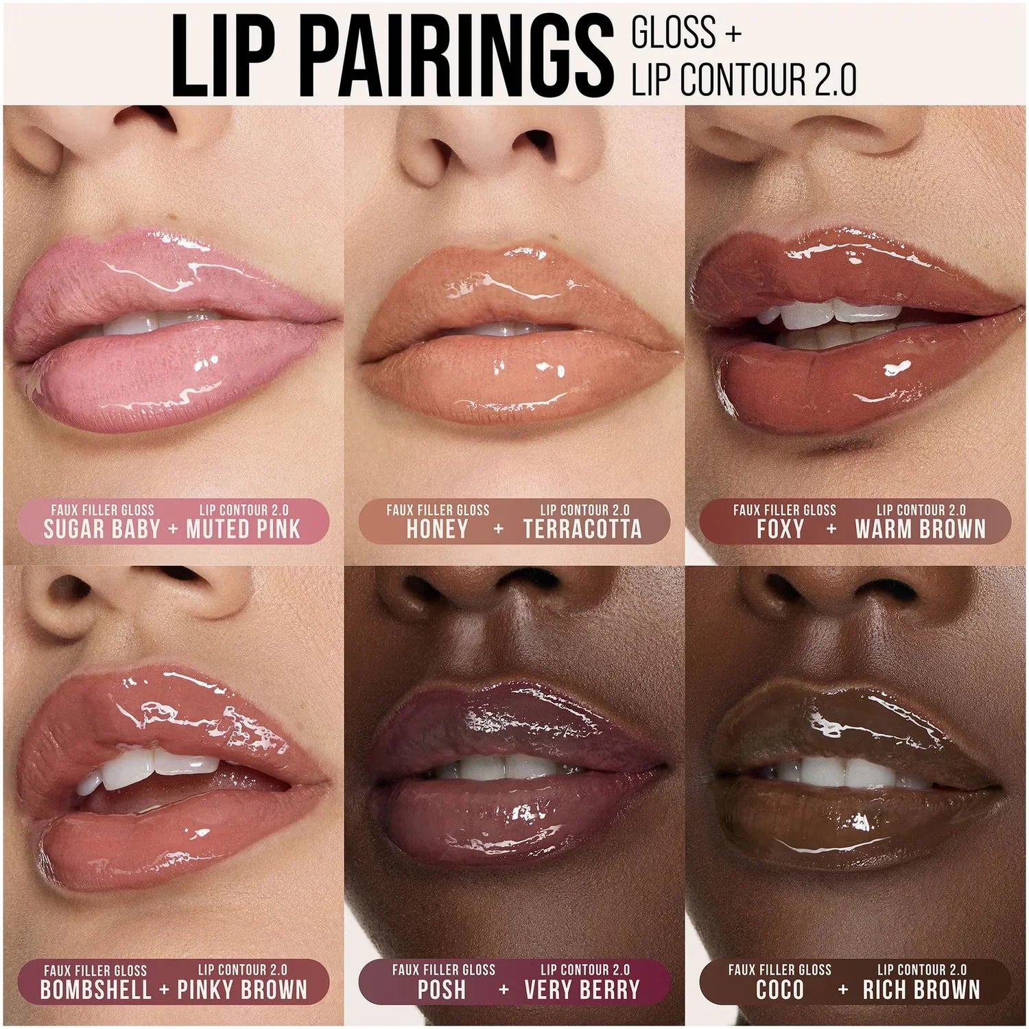 Huda Beauty Faux Filler Extra Shine Lip Gloss – Ultra Glossy, Plumping Lip Shine