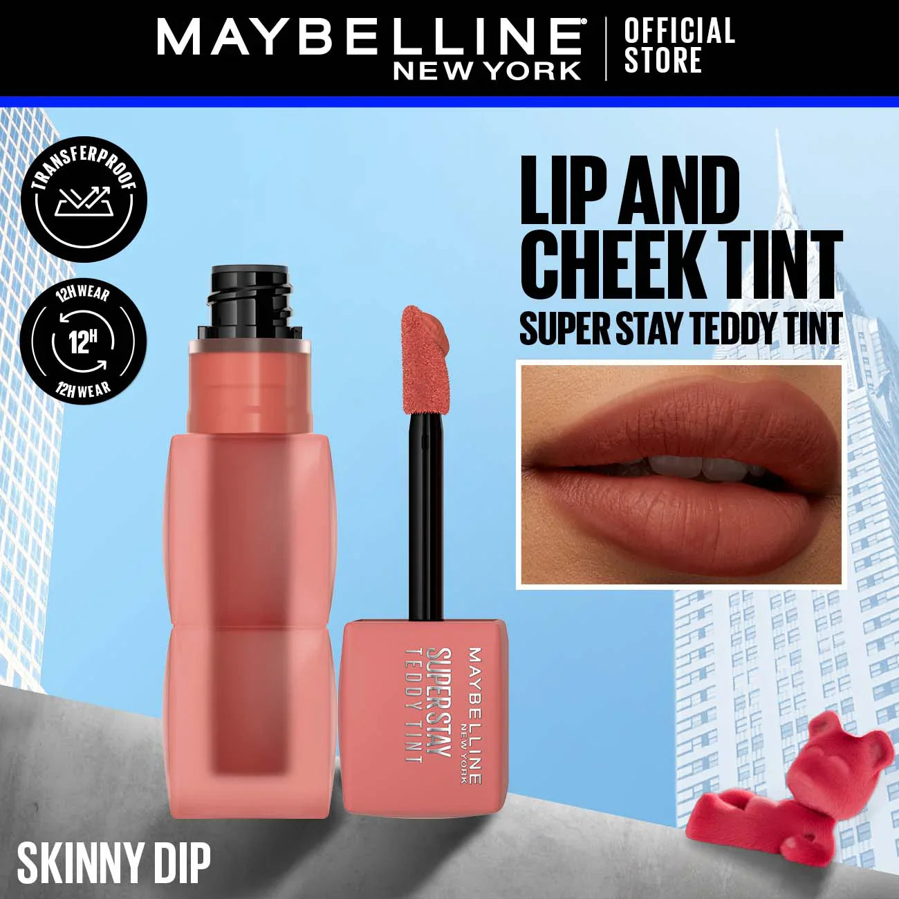Maybelline Superstay Teddy Tint | Long-lasting Lip Stain - Maybelline New York
