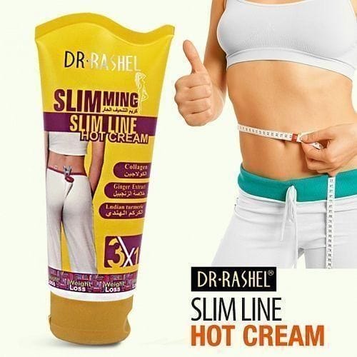 Dr Rashel Slimming Slim Line Hot Cream with Ginger Extract, Collagen & Indian Turmeric – 150 g