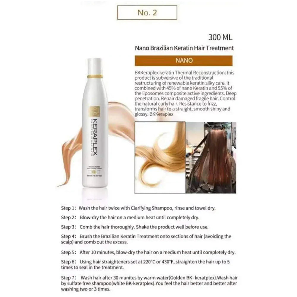 Keraplex Keratin Hair Treatment Kit – Smooth, Repair & Shine