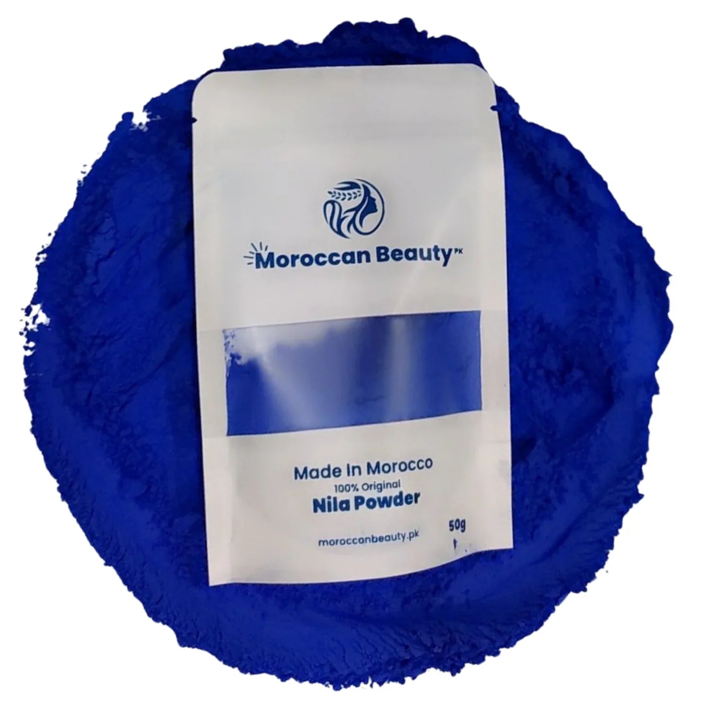 Moroccan Nila Blue Powder – Natural Skin Lightening & Whitening Treatment – 50gm