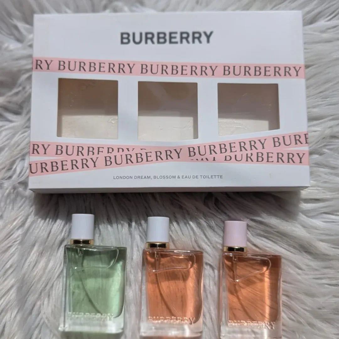 Burberry Gift Pack of 3 (30ml Each) – Luxury Mini Perfume Set for Men & Women