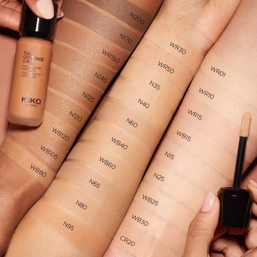 KIKO Milano Full Coverage 2-In-1 Foundation &amp; Concealer-25ML