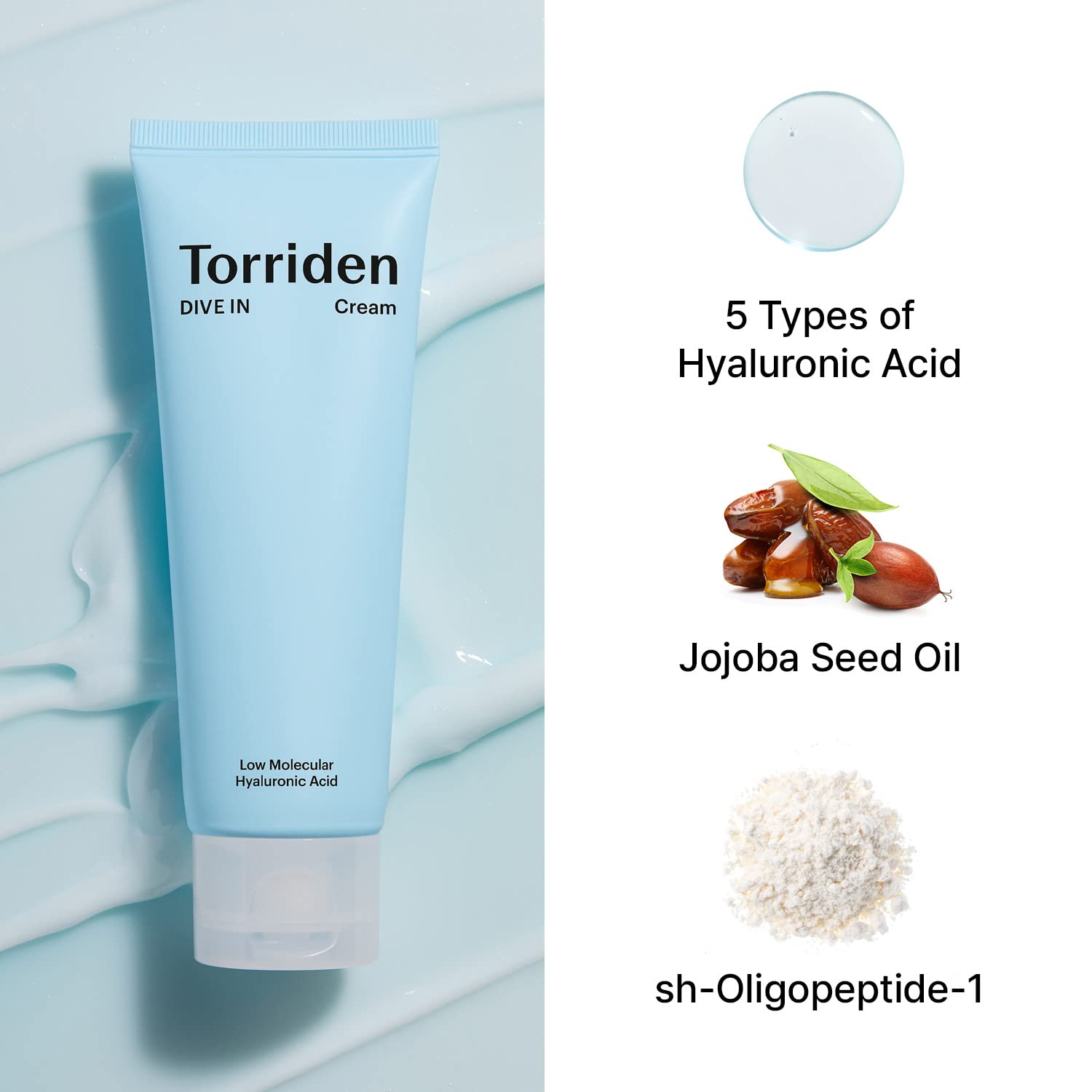 Torriden Dive In Low Molecular Hyaluronic Acid Cream–80ml
