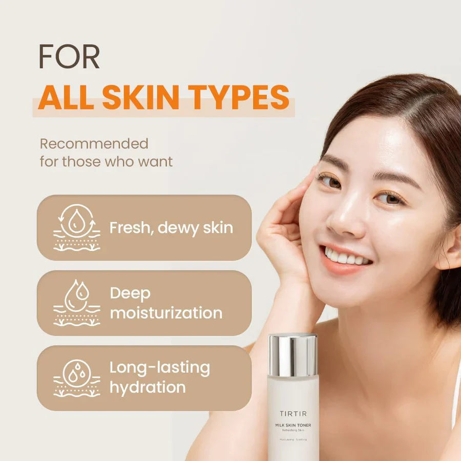 TIR TIR Milk Skin Toner 150ml – Hydrating Korean Toner