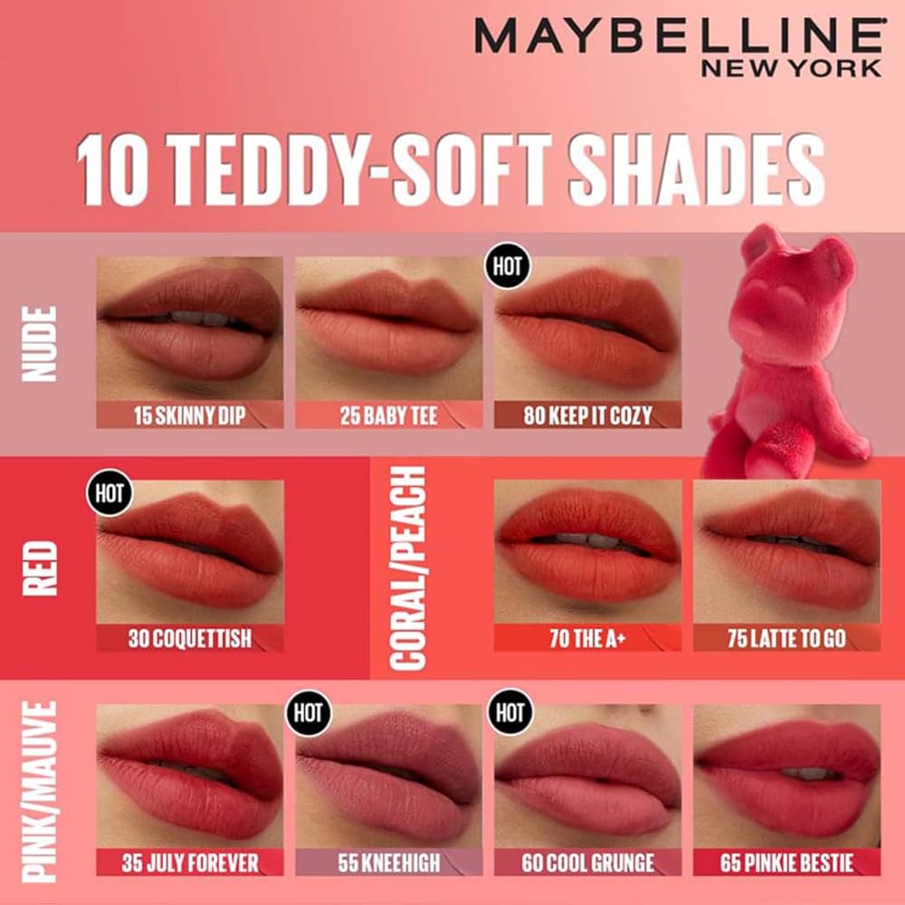 Maybelline Superstay Teddy Tint | Long-lasting Lip Stain - Maybelline New York