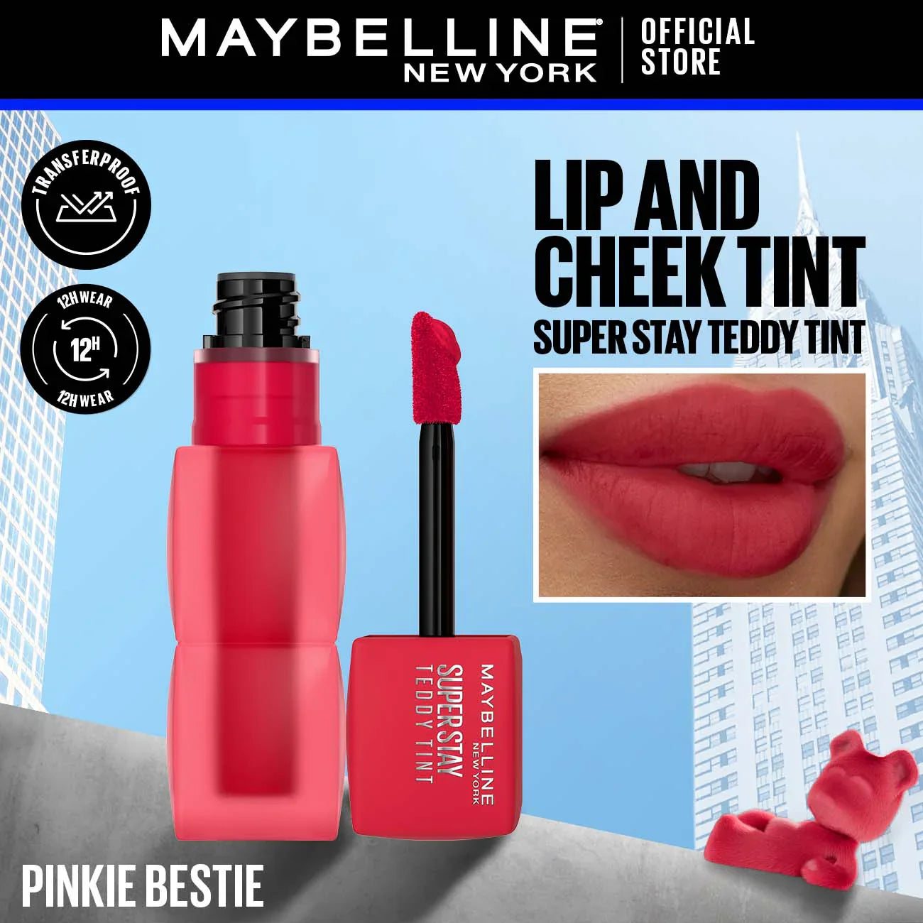 Maybelline Superstay Teddy Tint | Long-lasting Lip Stain - Maybelline New York