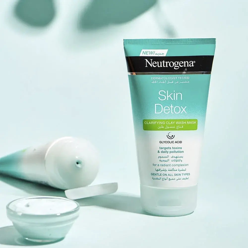 Neutrogena Skin Detox Clarifying Clay Wash Mask 150ml – Deep Cleanse & Purify Skin