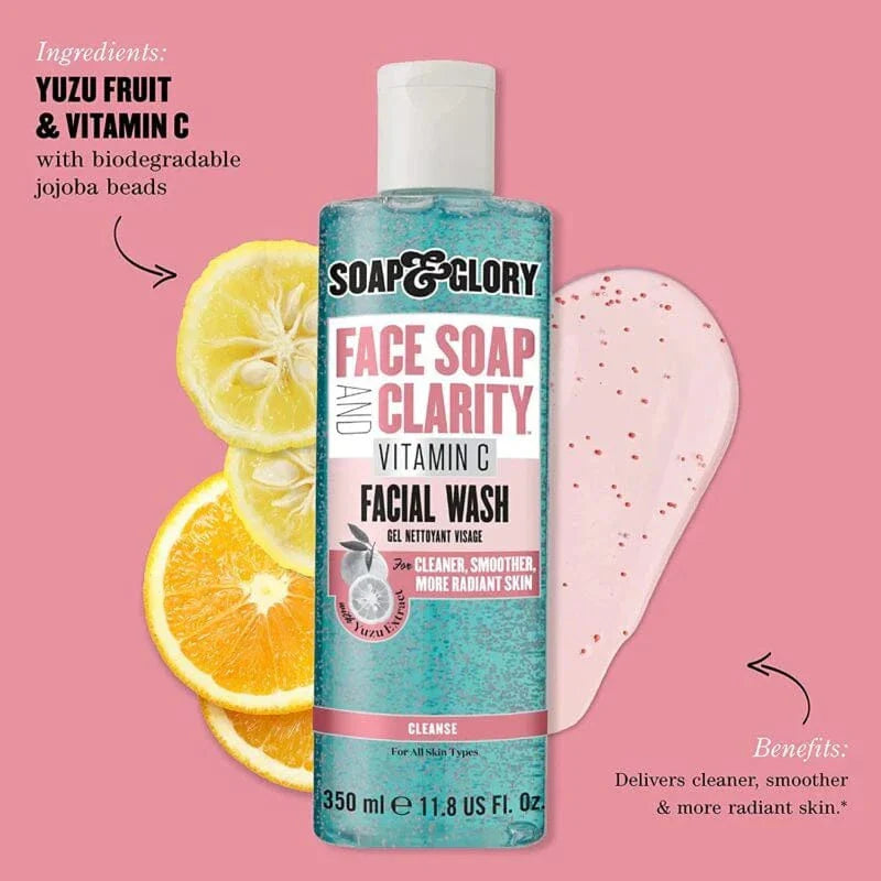 Soap & Glory Face Soap & Clarity Vitamin C Facial Wash – 350ML