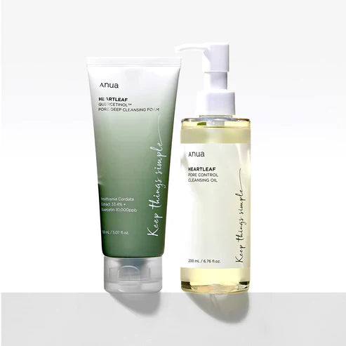 Anua Cleansing Bundle SET (Cleansing Oil+Foam cleanser )