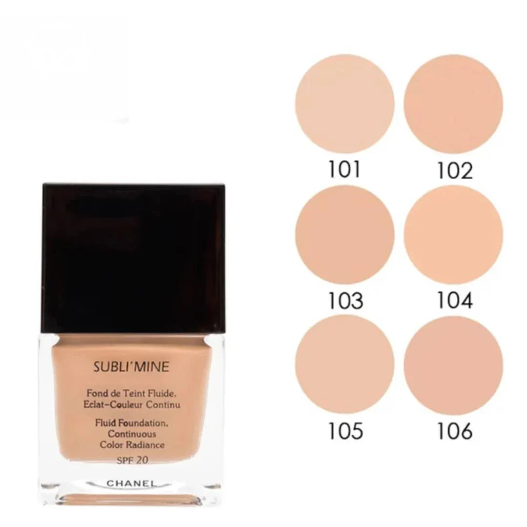 CHANEL SUBLI'MINE Fluid Foundation SPF 20 – 75ml | Radiant, Long-Lasting Perfection
