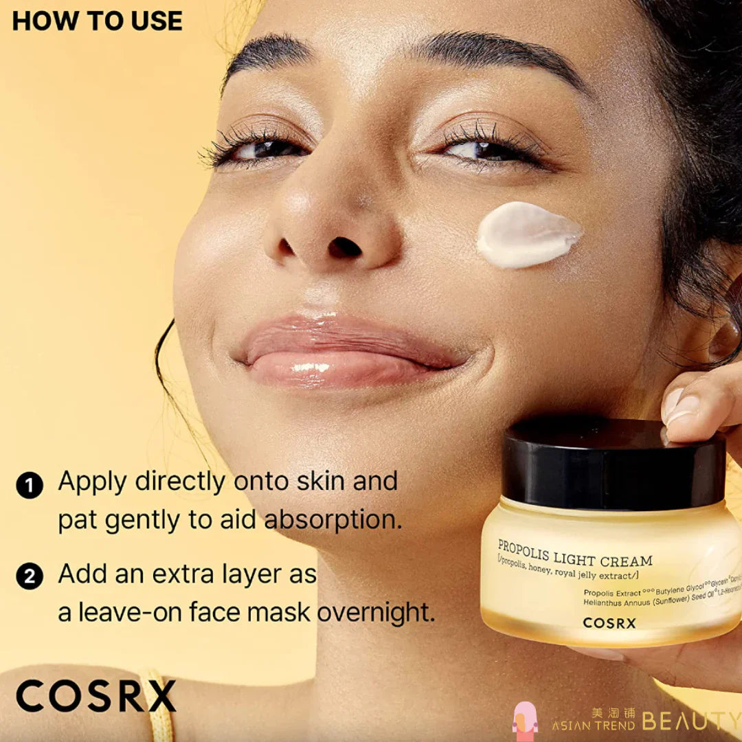 Cosrx Full Fit Propolis Light Cream 65ml – Nourishing, Hydrating & Glow-Boosting Moisturizer