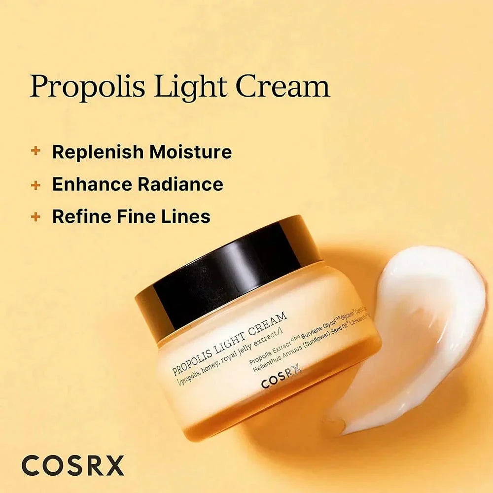 Cosrx Full Fit Propolis Light Cream 65ml – Nourishing, Hydrating & Glow-Boosting Moisturizer