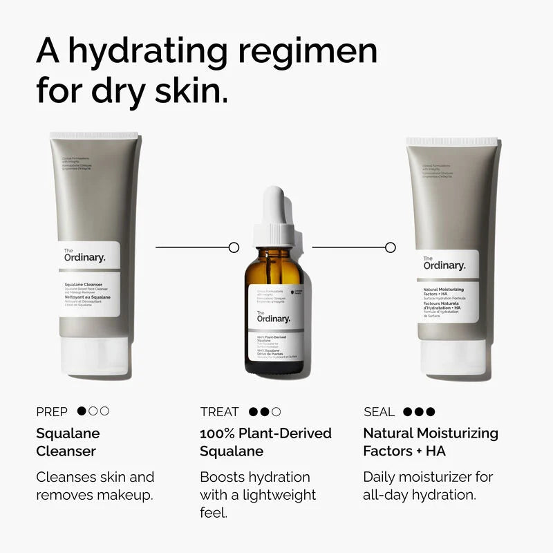 The Ordinary 100% Plant-Derived Hemi-Squalane 30ml – Lightweight Hydration