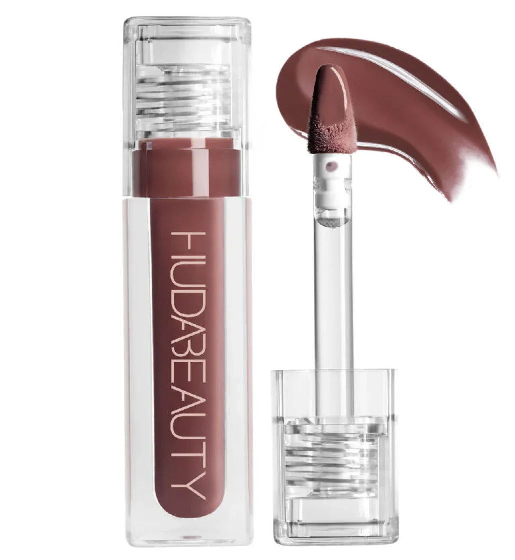Huda Beauty Faux Filler Extra Shine Lip Gloss – Ultra Glossy, Plumping Lip Shine