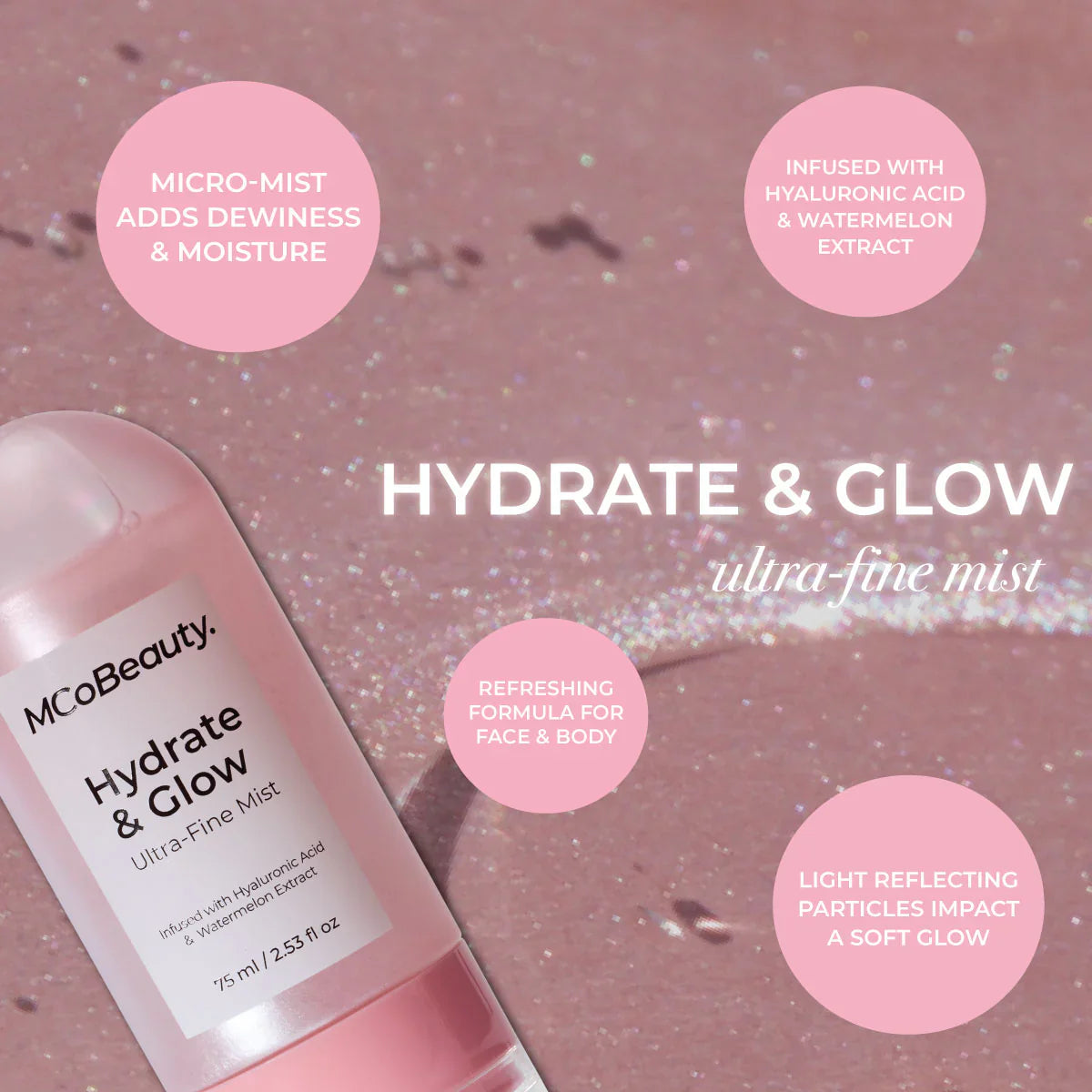 Glow Recipe Watermelon Glow Ultra-Fine Mist 75ML – Hydrating & Dewy Glow Spray