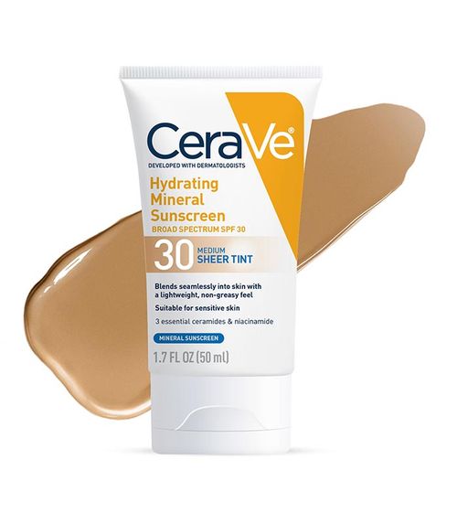 CeraVe Hydrating Mineral Sunscreen SPF 30 Face Sheer Tint