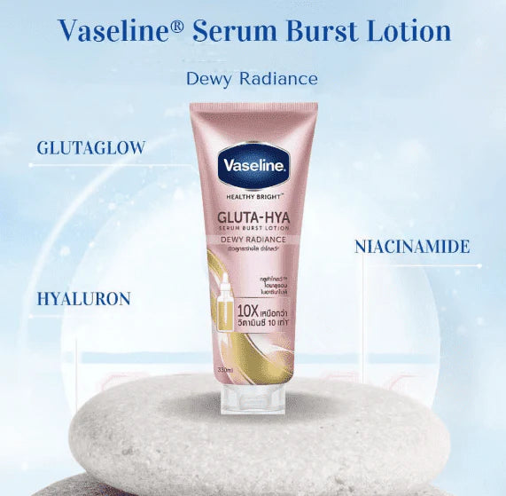 Vaseline Gluta-Hya Serum Burst Lotion Dewy Radiance 290ML – Glowing Skin