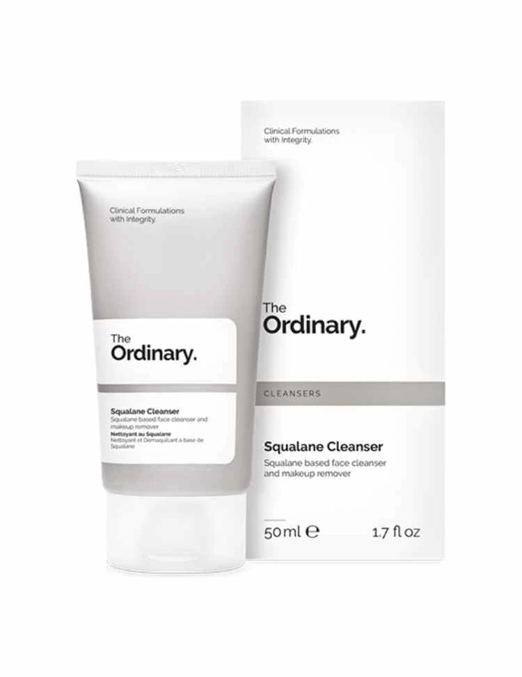 The Ordinary Squalane Cleanser 50ml – Gentle Makeup Remover & Hydrating Cleanser