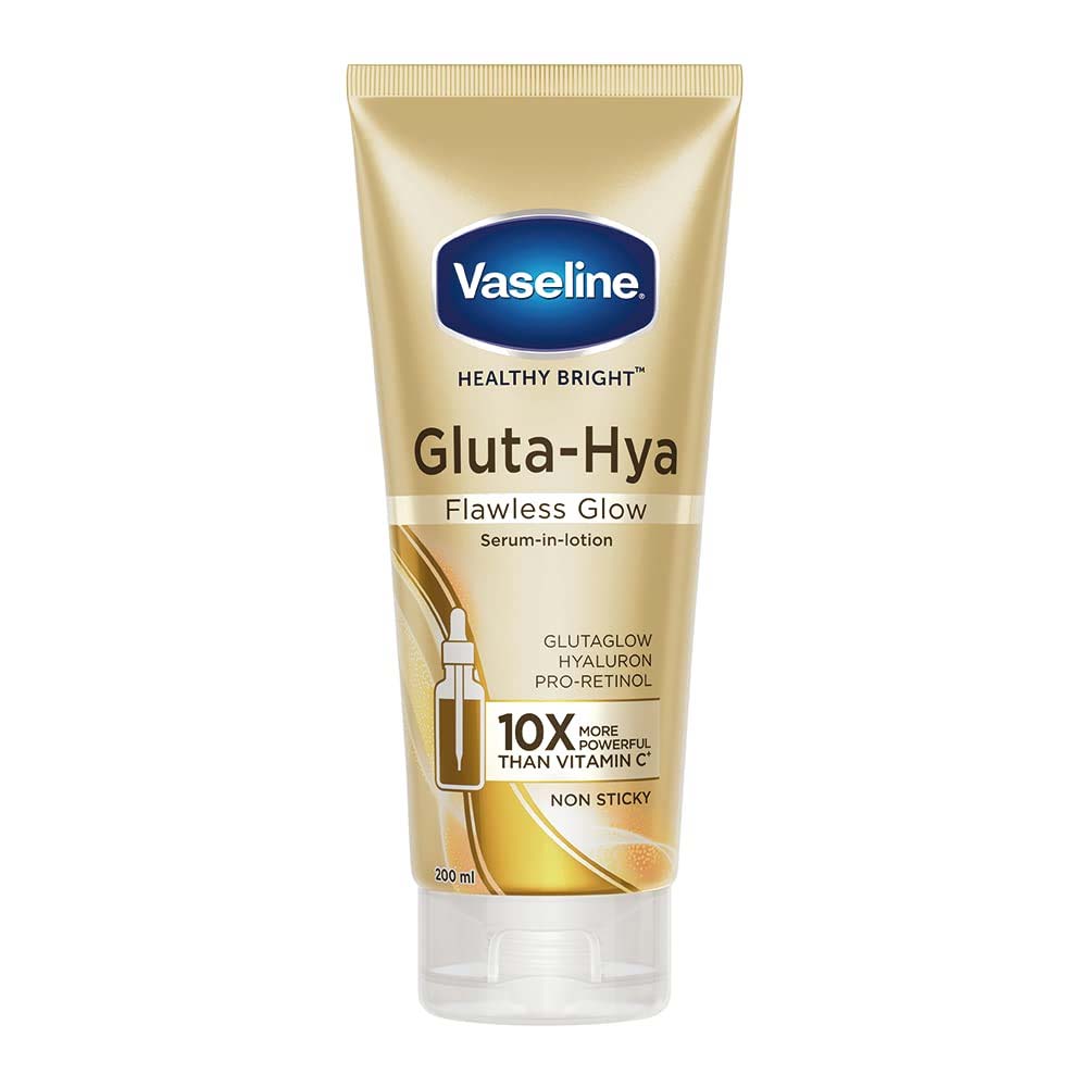 Vaseline Gluta Hya Flawless Brightening Serum In Lotion 300ML – Deep Hydration & Radiant Glow