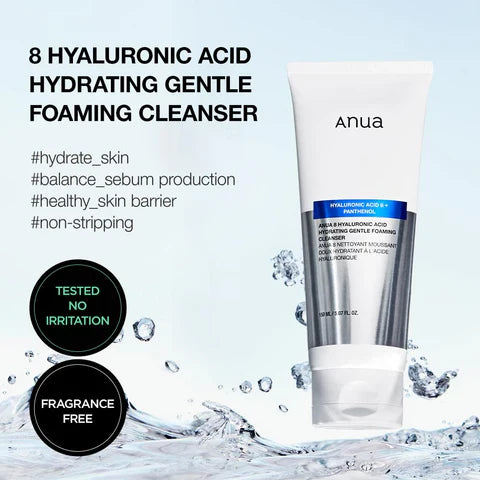 Anua Hyaluronic Acid 8+ Gentle Foaming Cleanser 150ml