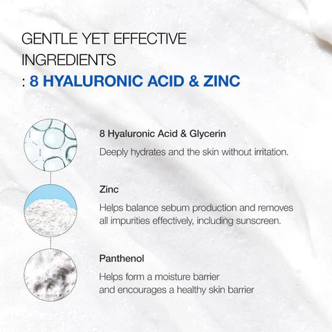 Anua Hyaluronic Acid 8+ Gentle Foaming Cleanser 150ml