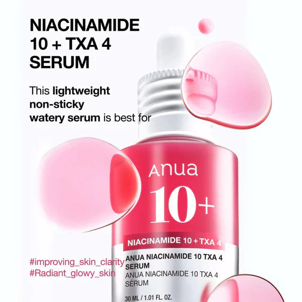 Anua Niacinamide 10% + TXA 4% Dark Spot Serum | 30ml | Brightening Care