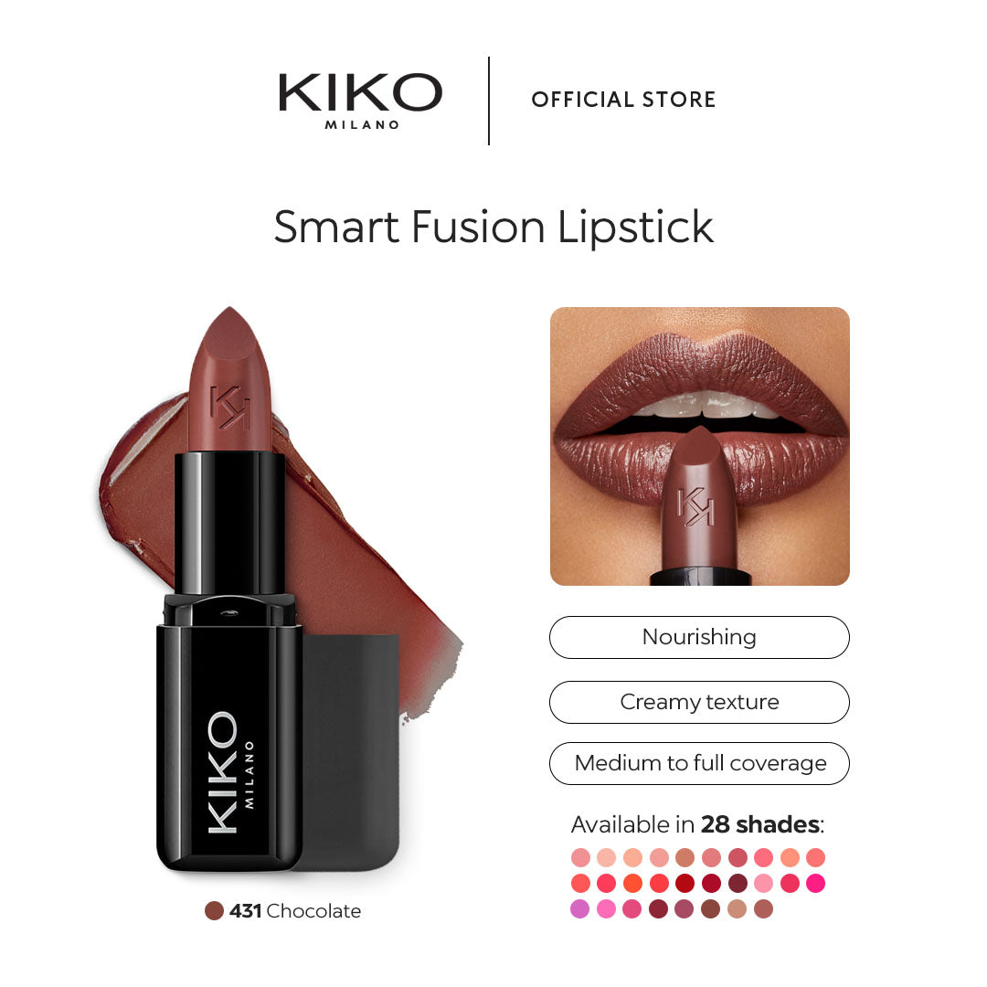 Kiko Milano Smart Fusion Lipstick – Creamy, Long-Lasting Lip Color