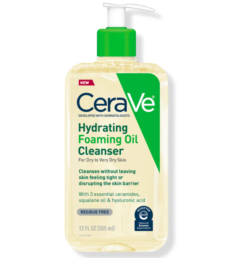 CeraVe Hydrating Foaming Oil Cleanser 237ml – For Dry Skin