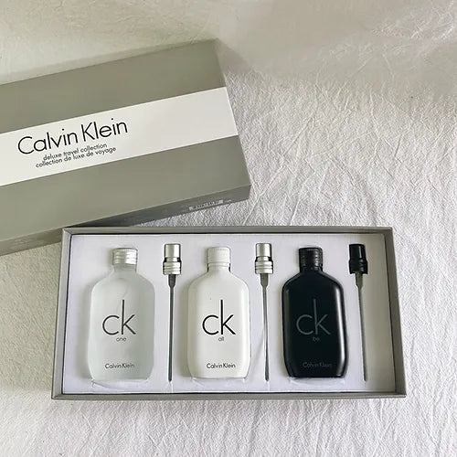 Calvin Klein Deluxe Travel 3 in 1 Perfume Set – 30ml Each | Men & Women Fragrance Gift Pack
