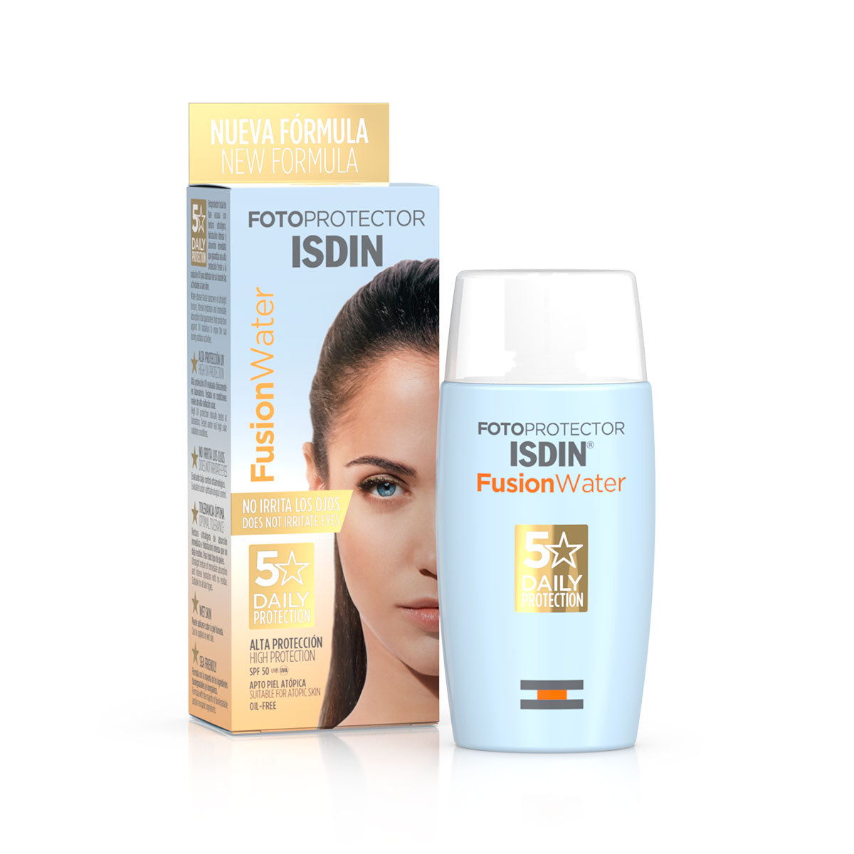 Fotoprotector ISDIN Fusion Water SPF 50 - Lightweight Daily Sunscreen 50ml