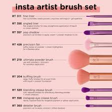 Real Techniques Insta Artist 9-Piece Brush Set | Pro Results