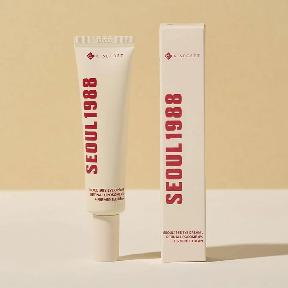 K-Secret Seoul 1988 Eye Cream with Retinal Liposome 4% + Fermented Bean – Anti-Aging & Brightening Eye Treatment 30ml