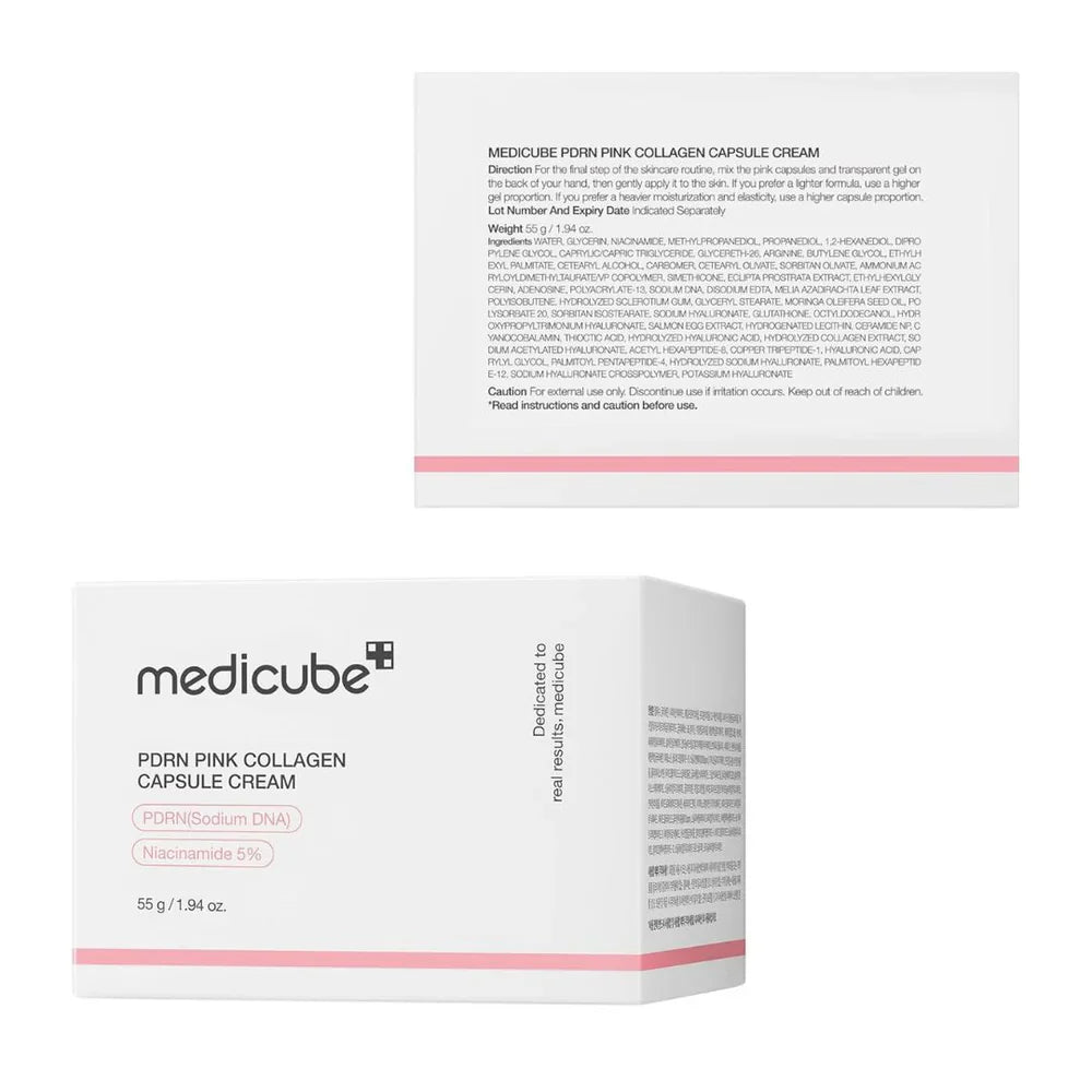 Medicube PDRN Pink Collagen Capsule Cream 55g – Anti-Aging, Firming & Radiance Boost