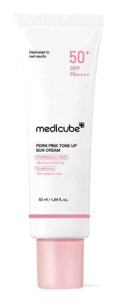 Medicube PDRN Pink Tone Up Sun Cream SPF 50+ PA++++ – Brighten & Protect