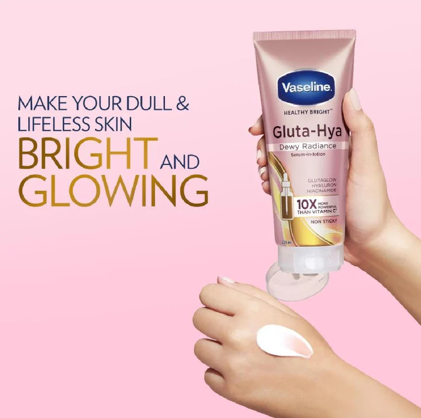 Vaseline Gluta-Hya Serum Burst Lotion Dewy Radiance 290ML – Glowing Skin
