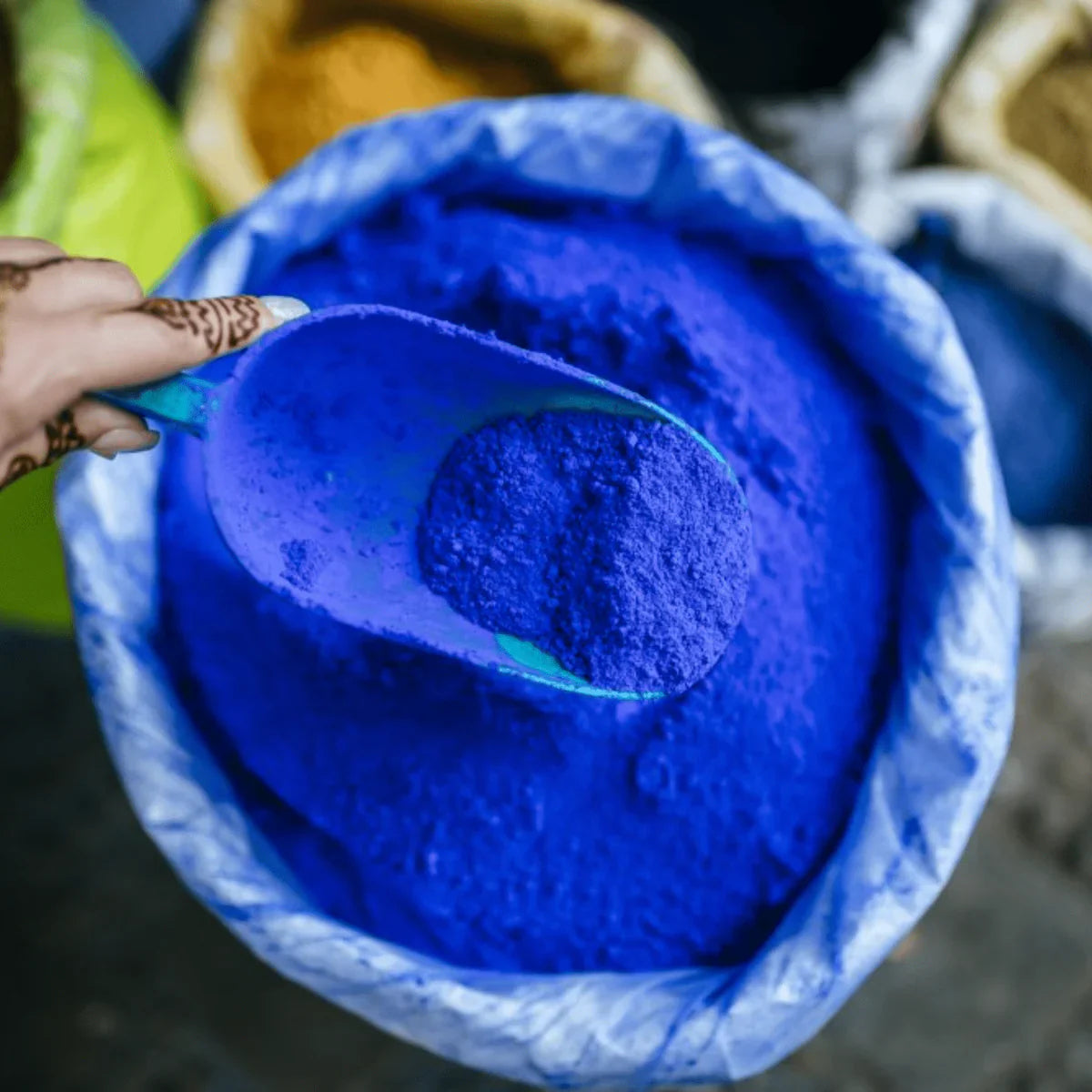 Moroccan Nila Blue Powder – Natural Skin Lightening & Whitening Treatment – 50gm