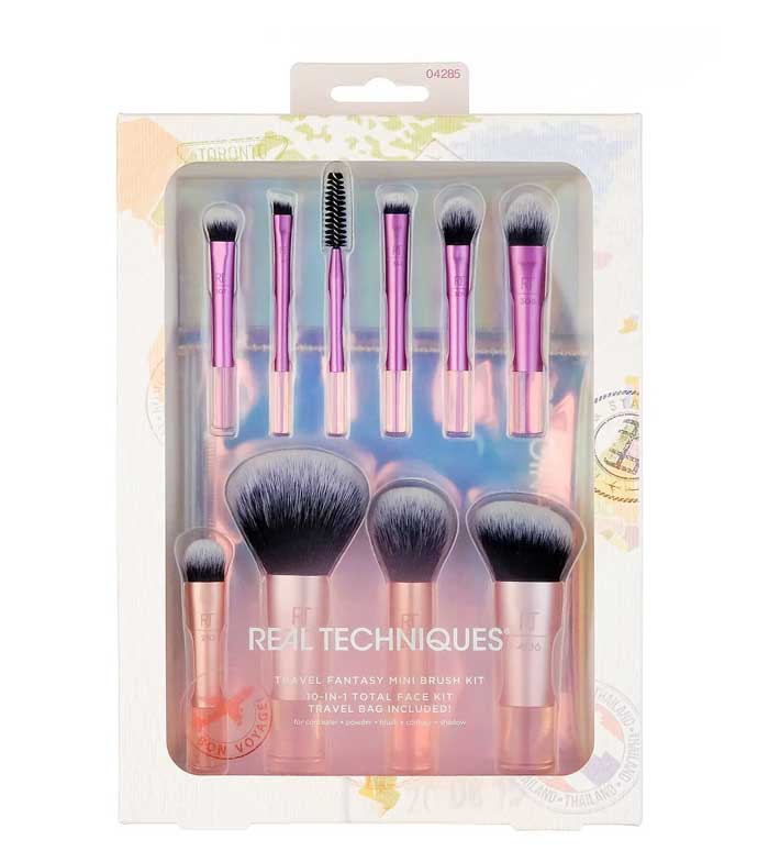 Real Techniques Travel Fantasy Mini Brush Set – Compact & Stylish Makeup Brushes