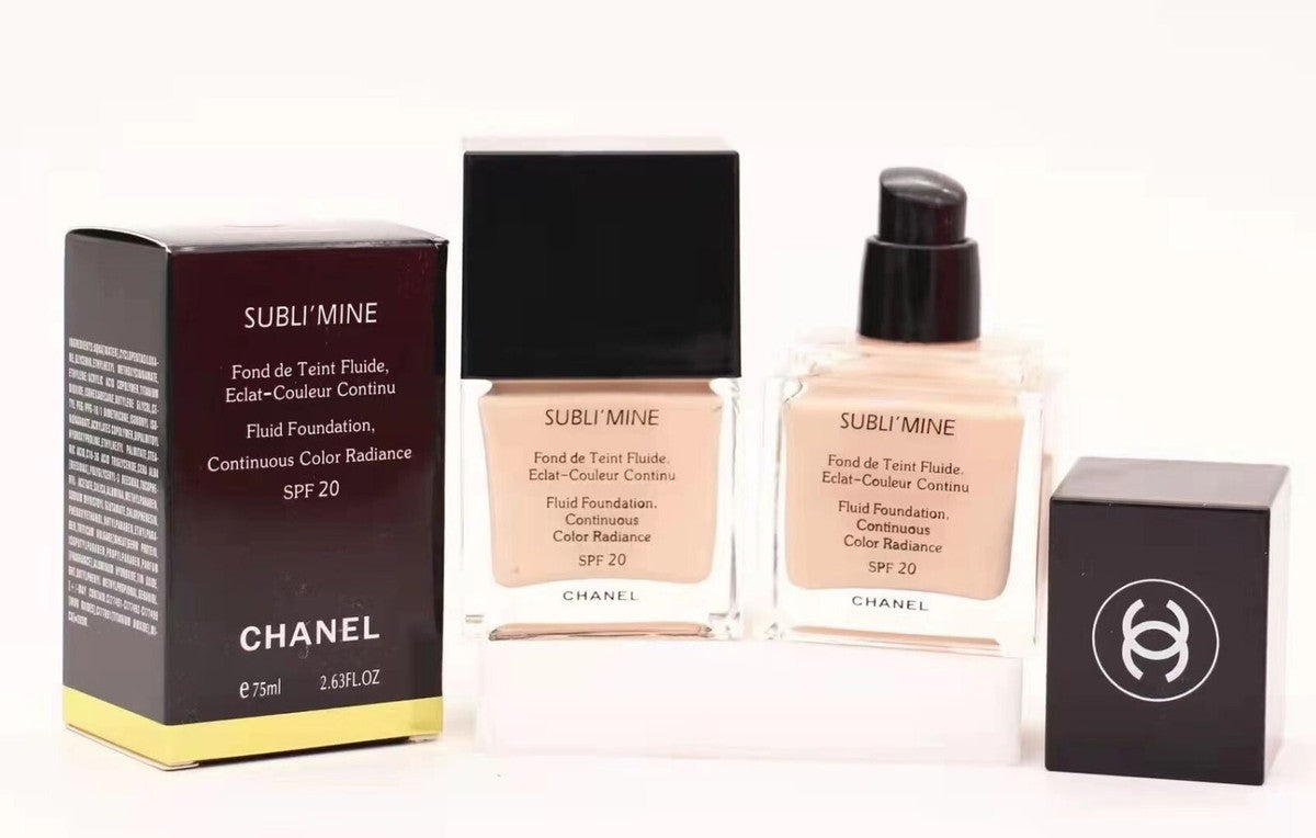 CHANEL SUBLI'MINE Fluid Foundation SPF 20 – 75ml | Radiant, Long-Lasting Perfection